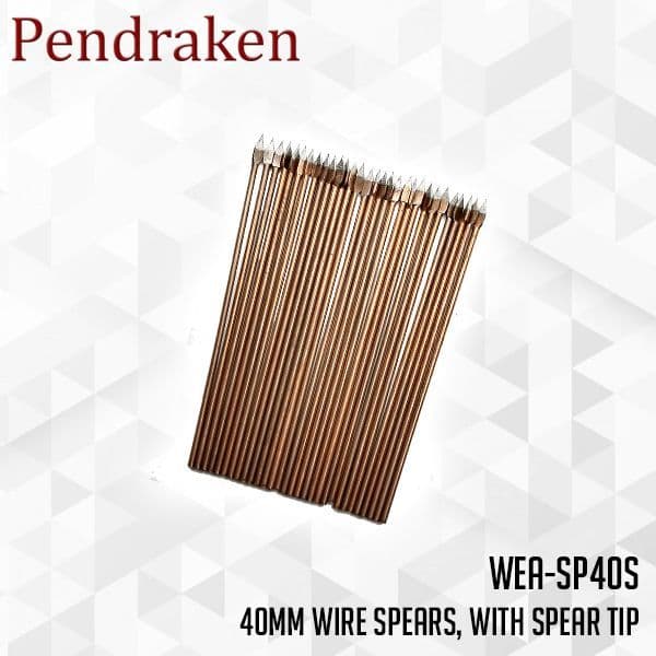 40mm wire spears with spear tip x 30