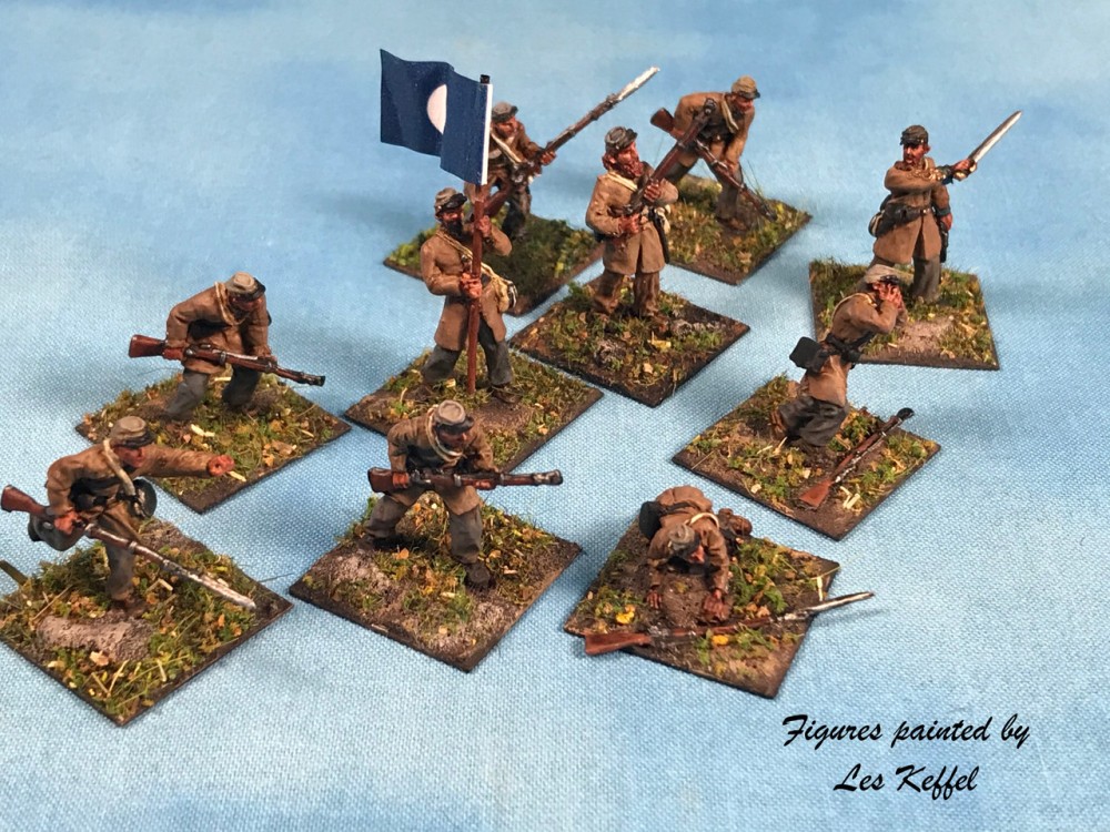 25mm 6th Mississippi at Shiloh Vignette