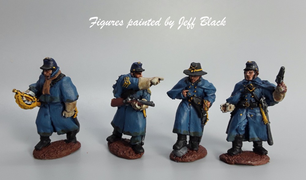 28mm US dismounted cavalry command, greatcoats