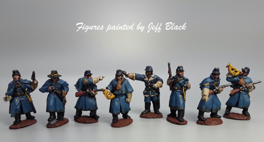 28mm US dismounted cavalry command, greatcoats