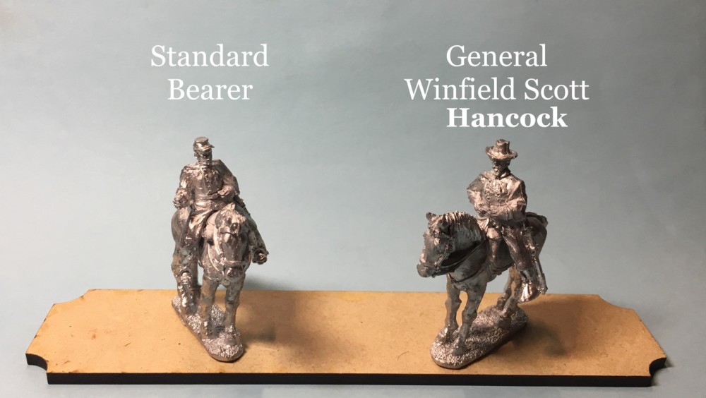 28mm Union Generals in greatcoats, Eastern Theater