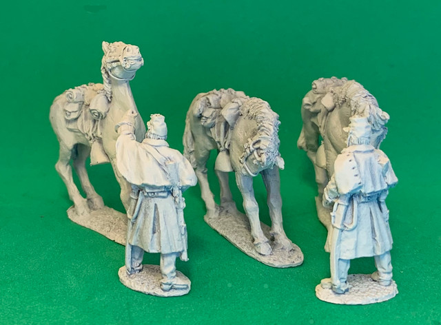 28mm US dismounted horse holders, winter