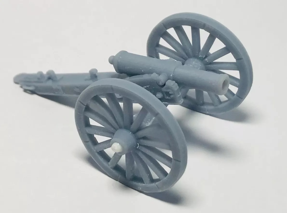 ACW Artillery Field Cannon Plastic Kit, choice of 3 barrels (1/56) 28mm scale