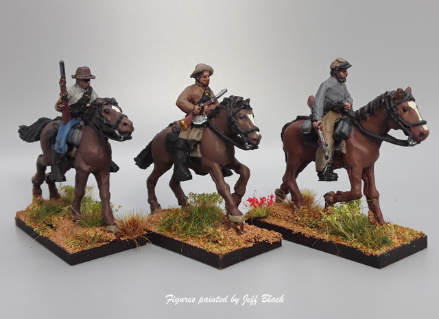 28mm Confederate cavalry with carbines, summer