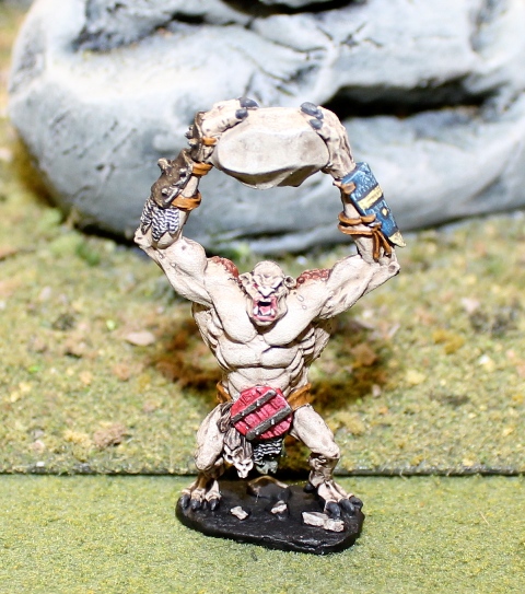 Troll Throwing Rock